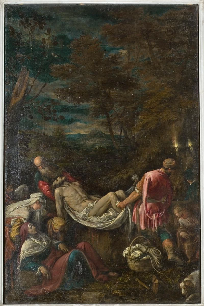 Dal Ponte J. (1574), Trasporto di Gesù Cristo nel sepolcro - beweb, Jacopo da Ponte, detto Bassano